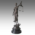 Mito Figura Antique Brass Statue Justice Goddess Bronce Escultura TPE-948